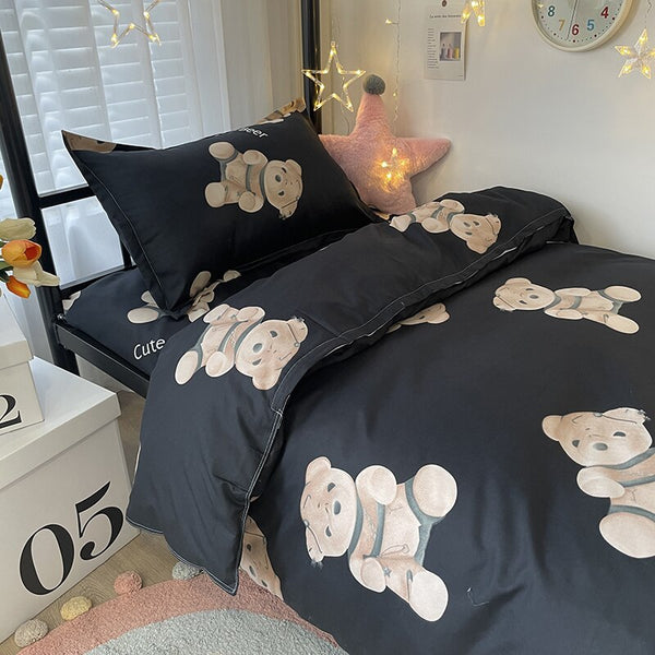 Cartoon Print Bed Set