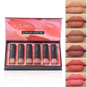 6pcs Matte Lipstick Set