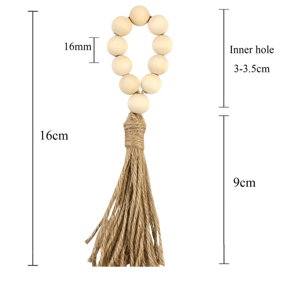 Tassel and Beads Napkin Rings