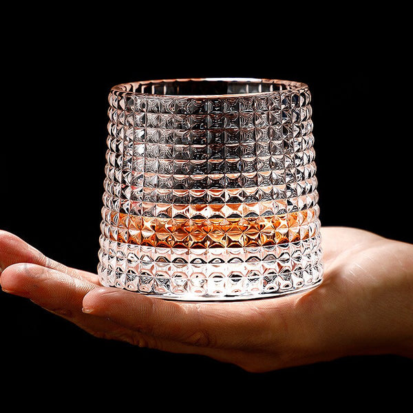 Rotating Whiskey Glass