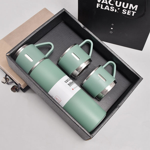 Stainless Steel Vacuum Flask Set