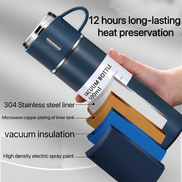 Stainless Steel Vacuum Flask Set