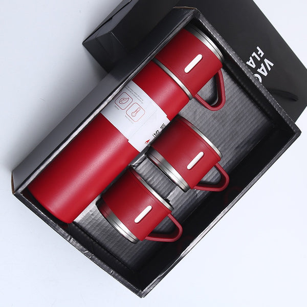 Stainless Steel Vacuum Flask Set