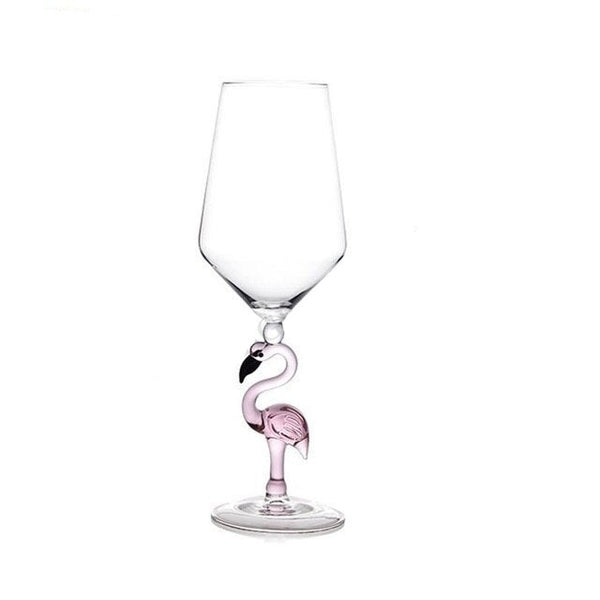 Pink Flamingo Cocktail Glass