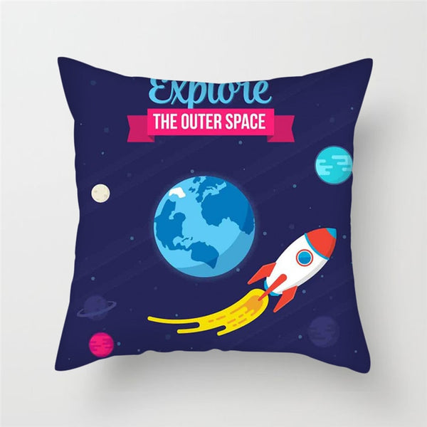 Universe Space Theme Cushion Cover