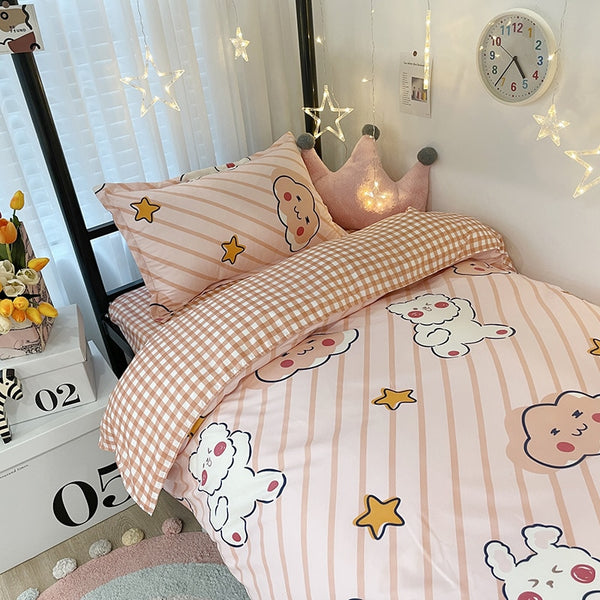 Cartoon Print Bed Set