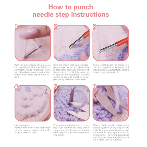 Punch Needle Embroidery Kit