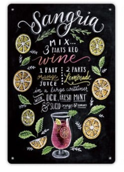 Rustic Cocktail Recipe Bar Decor