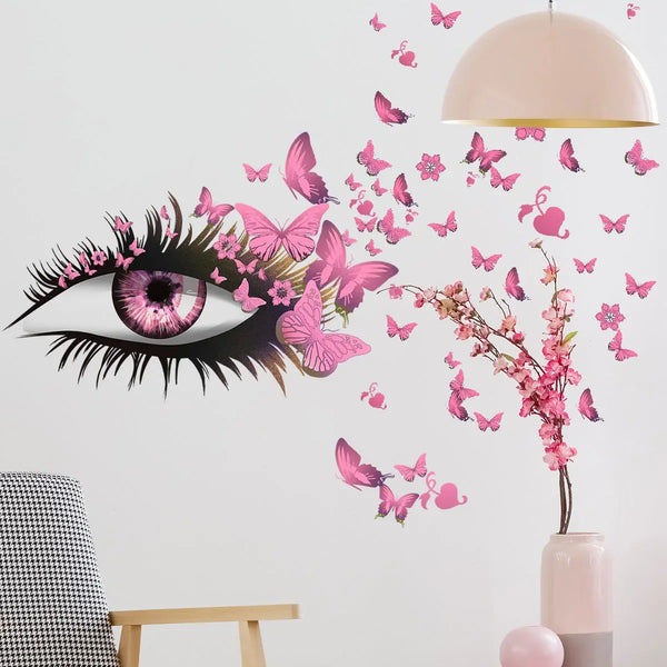 Striking Eyelashes Wall Sticker