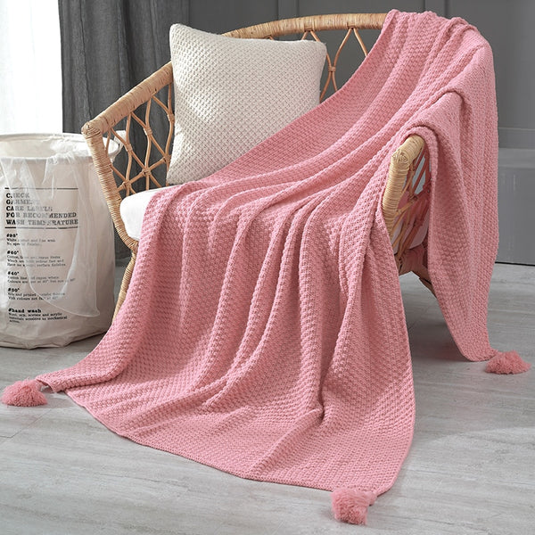 Hand Knitted Sofa Throw