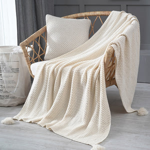 Hand Knitted Sofa Throw