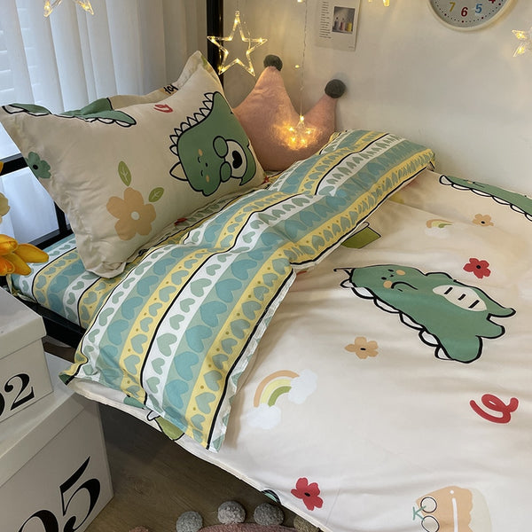 Cartoon Print Bed Set