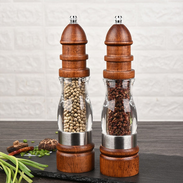 Wooden Salt and Pepper Grinder Set