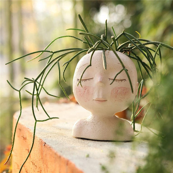 Blushing Doll Flower Pot