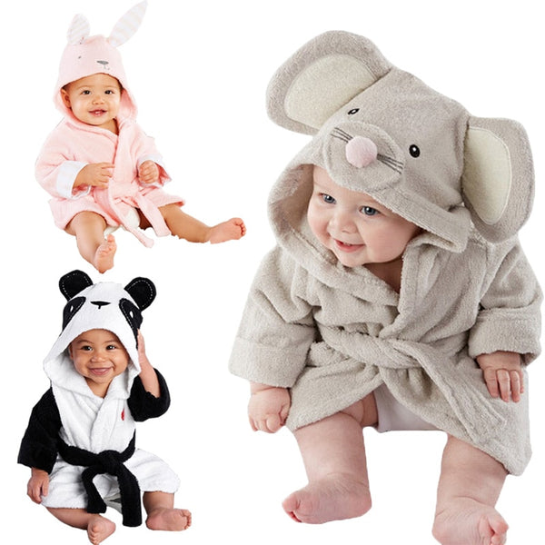 Cute Baby/Kids Hooded Robe