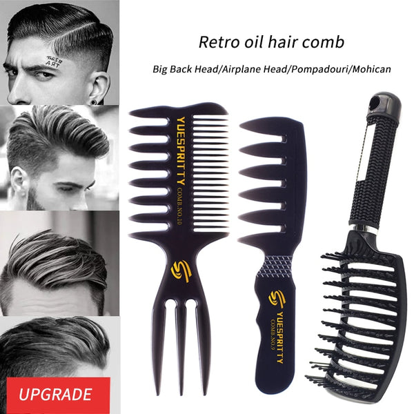 Retro Styling Wide Teeth Combs