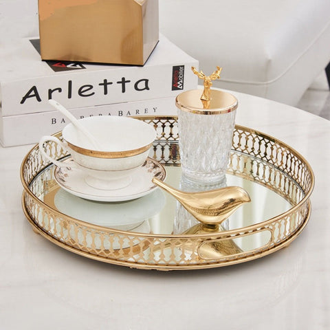 Vintage Gold Serving Tray