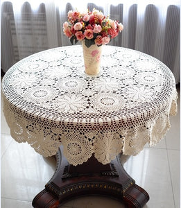 Round Crochet Table Cloth