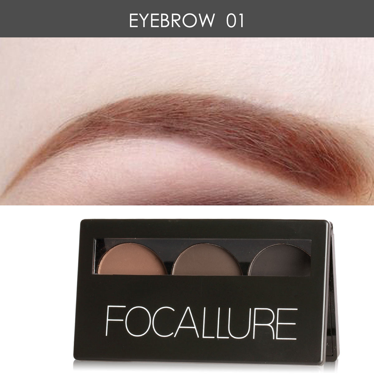 3 Color Eyebrow Palette