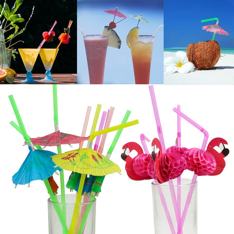 Tropical Cocktail Straws & Picks