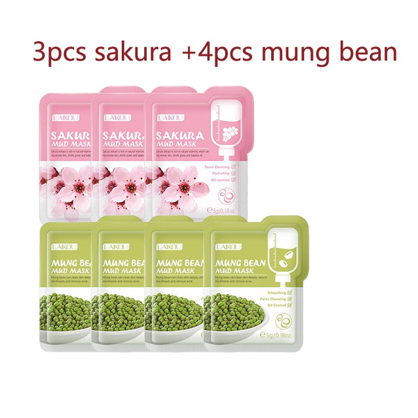 Japanese Sakura Mud Face Mask - 7pcs