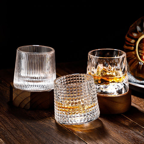 Rotating Whiskey Glass