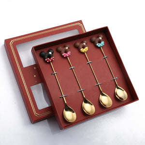 4 Piece Gold Cutlery Gift Set