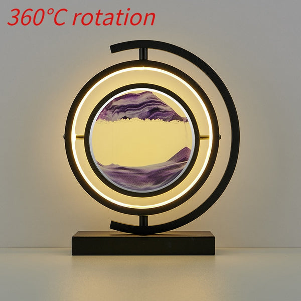 LED Quicksand Hourglass Art