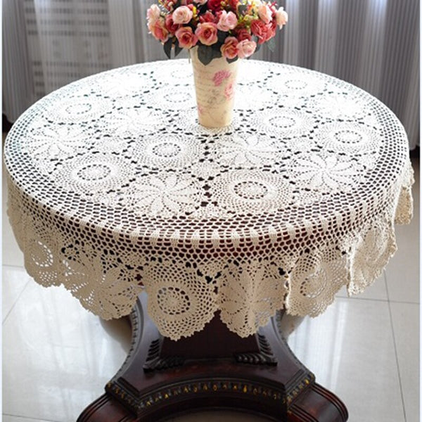 Round Crochet Table Cloth