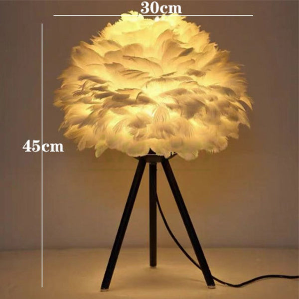 Elegant Feather Lamp