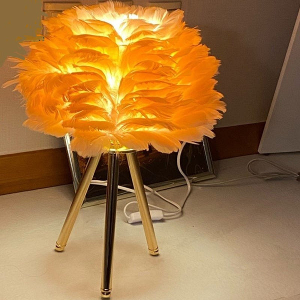 Elegant Feather Lamp