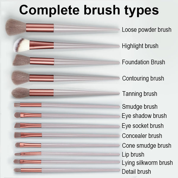 13 Pieces Makeup Brush Set