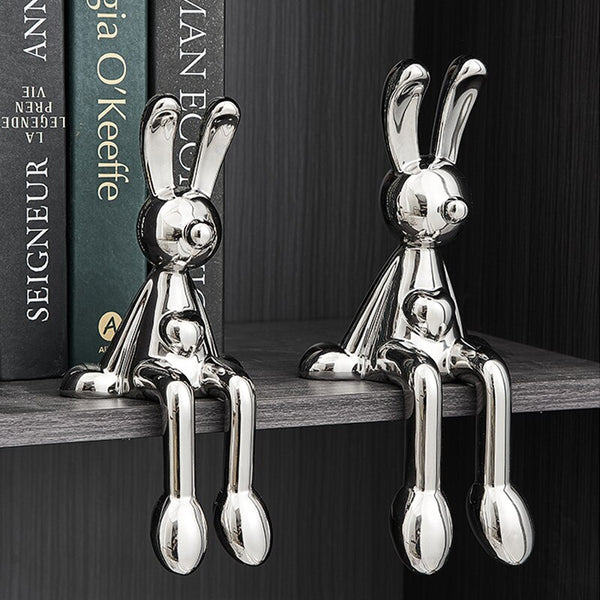 Love Heart Rabbit Sculptures