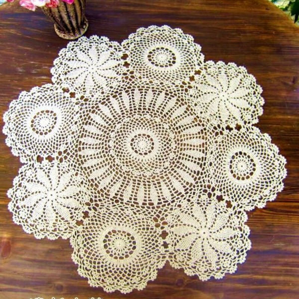 Round Crochet Table Cloth