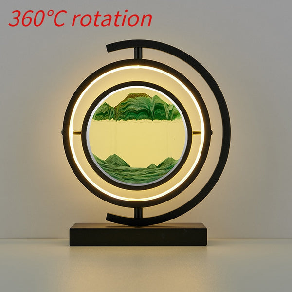 LED Quicksand Hourglass Art