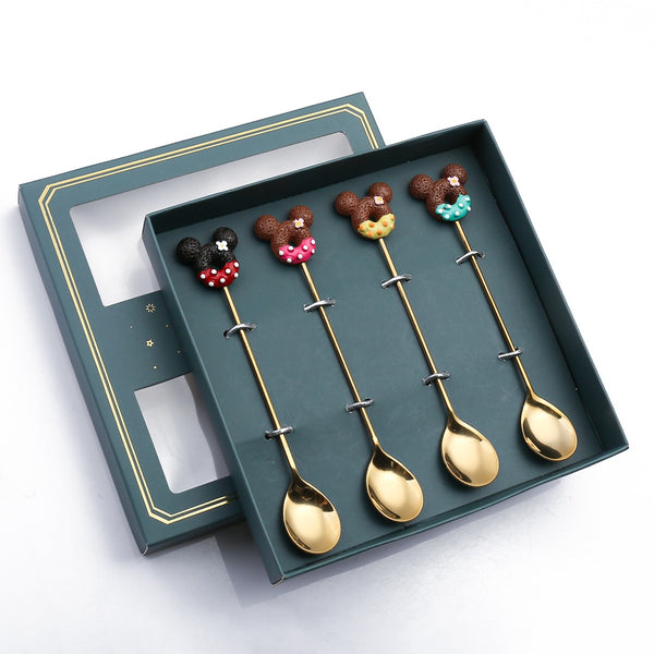 4 Piece Gold Cutlery Gift Set