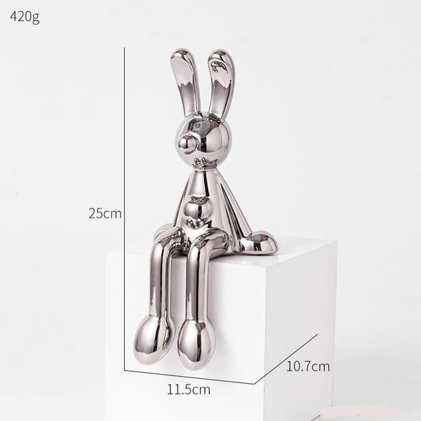 Love Heart Rabbit Sculptures