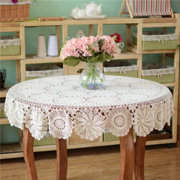 Round Crochet Table Cloth