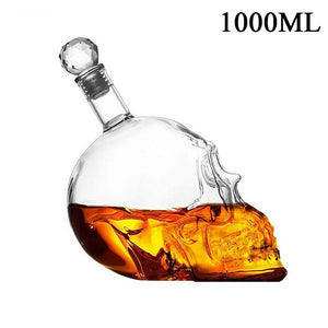 Skull Shaped Alcohol Container & Glass Set