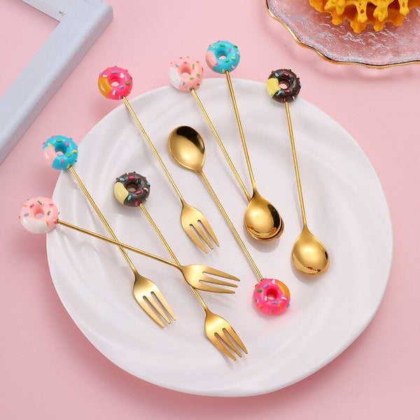 4 Piece Gold Cutlery Gift Set