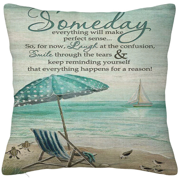 Beach Lovers Cushion Cover