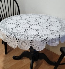 Round Crochet Table Cloth