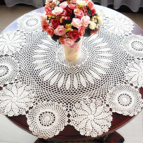 Round Crochet Table Cloth