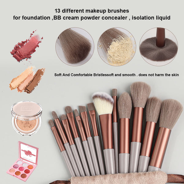 13 Pieces Makeup Brush Set