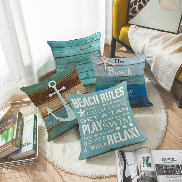 Beach Lovers Cushion Cover