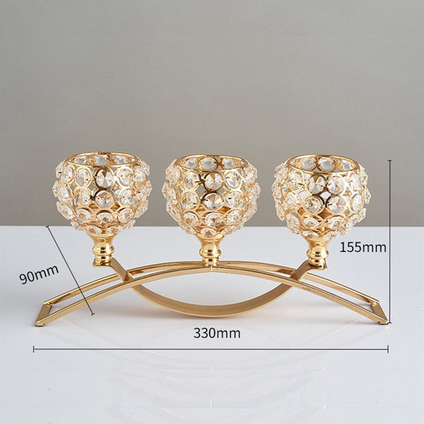 Elegant Crystal Candle Holder