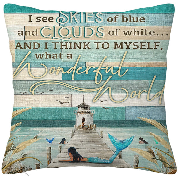 Beach Lovers Cushion Cover