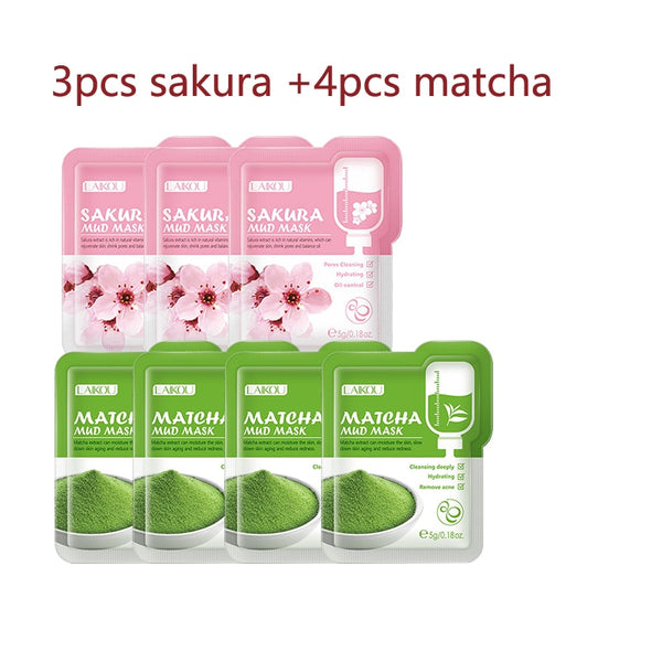 Japanese Sakura Mud Face Mask - 7pcs