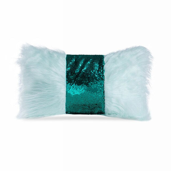 Luxurious Sequin/Fur Cushion Cover