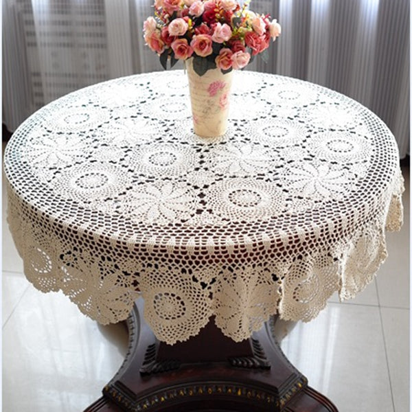 Round Crochet Table Cloth